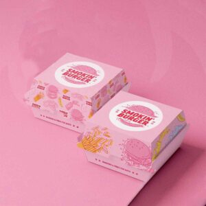Pink Burger Boxes